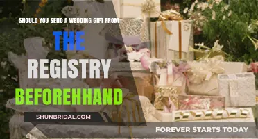 Should You Send a Registry Wedding Gift Before the Big Day?