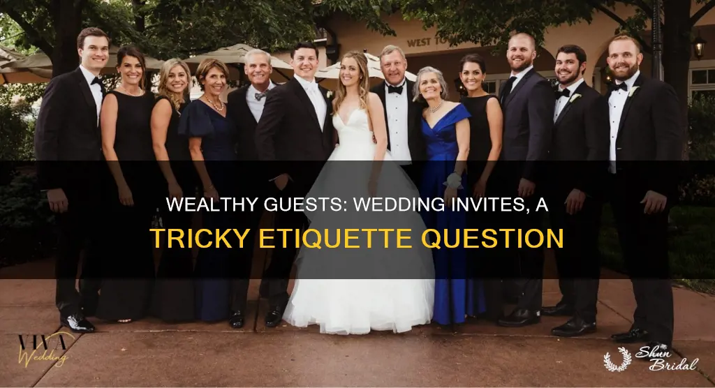 should you send wedding invitations to wealthy