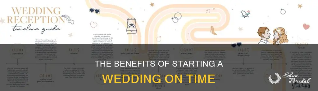 should you start a wedding on time