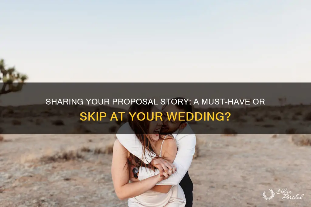 should you tell the proposal story during wedding ceremony