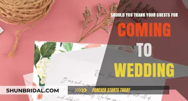 Expressing Gratitude: Should You Thank Wedding Guests for Attending?