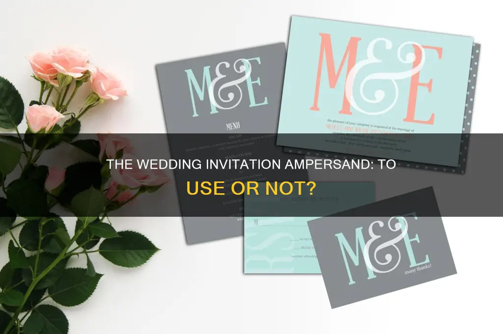 should you use ampersands on a wedding invitation