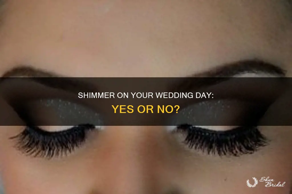 should you use shimmer on your wedding day