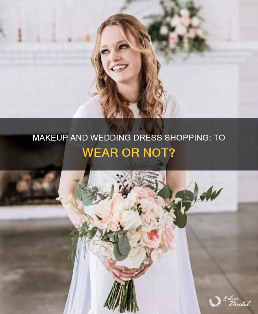 should you wear makeup wedding dress shopping