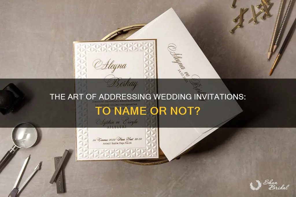 should you write names on wedding invitations