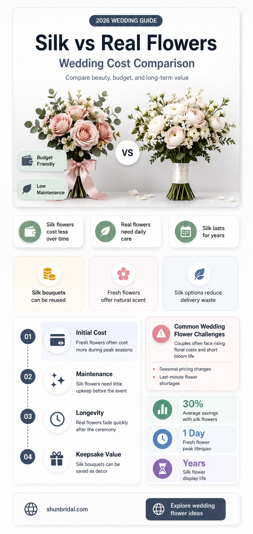 are silk flowers cheaper than real flowers for a wedding