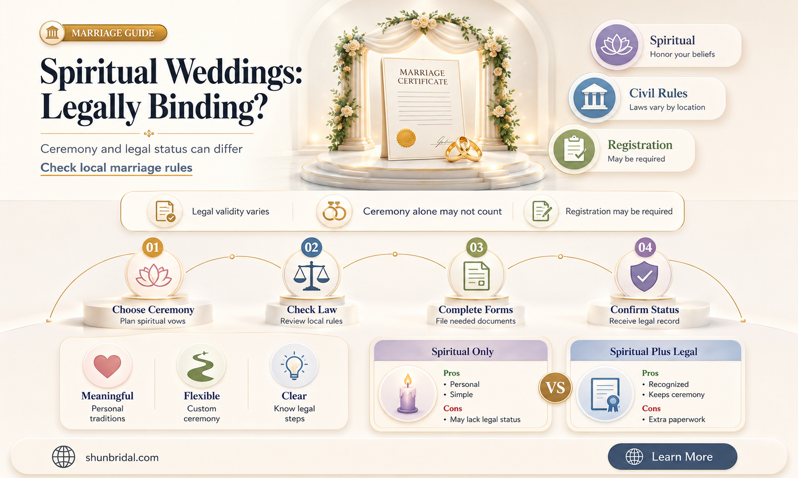 are spiritual weddings legal