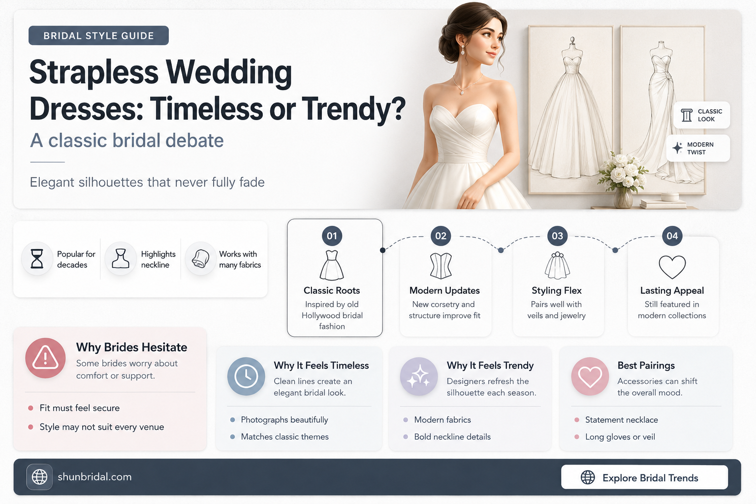 are strapless wedding dresses going out of style