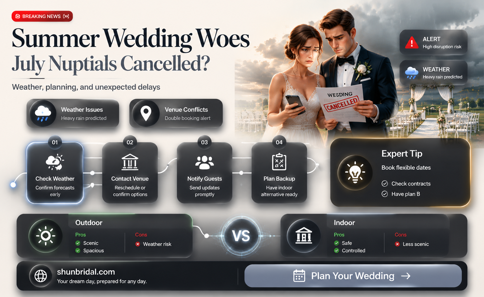 are july weddings being cancelled