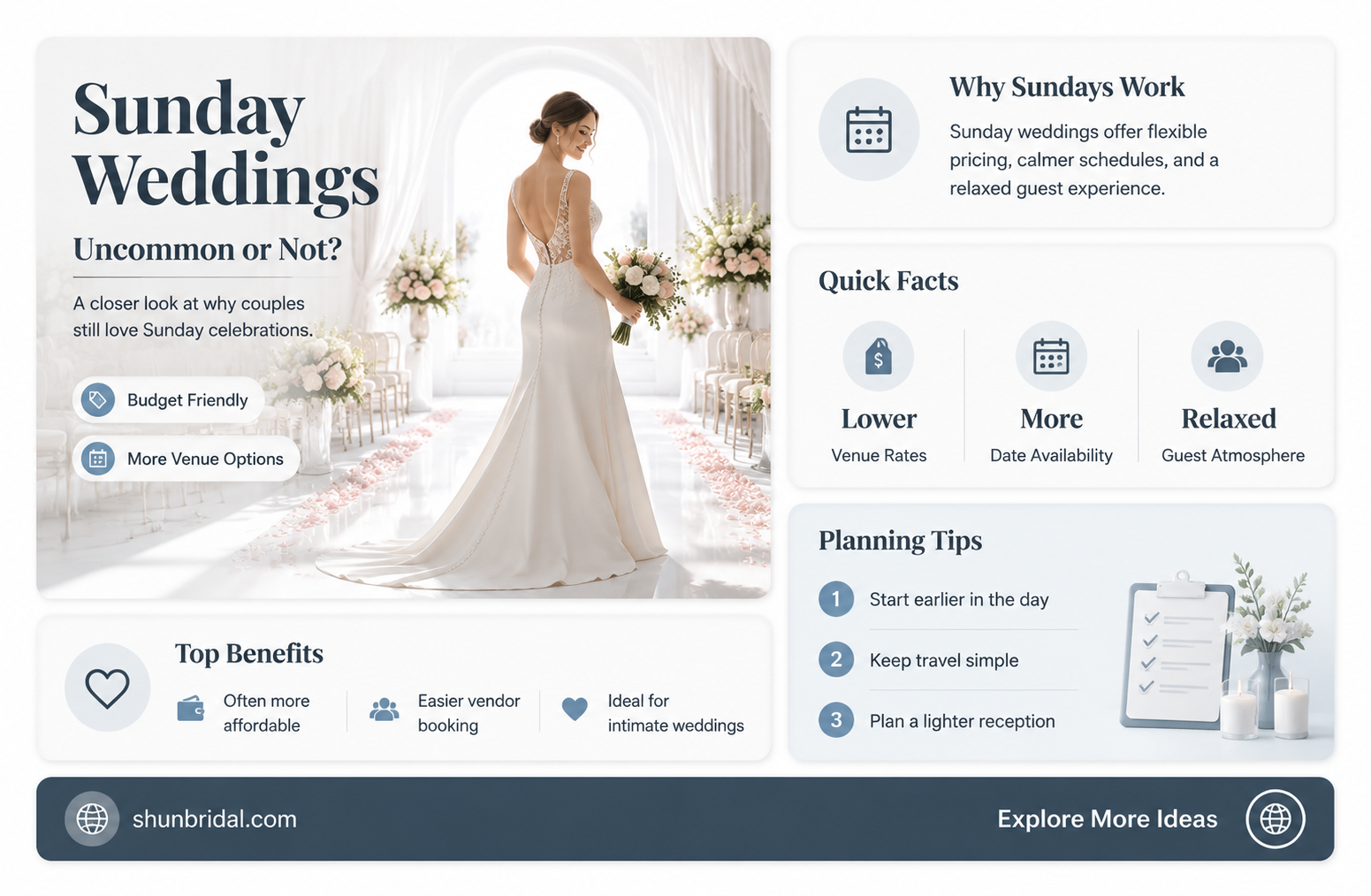 are sunday wedding common