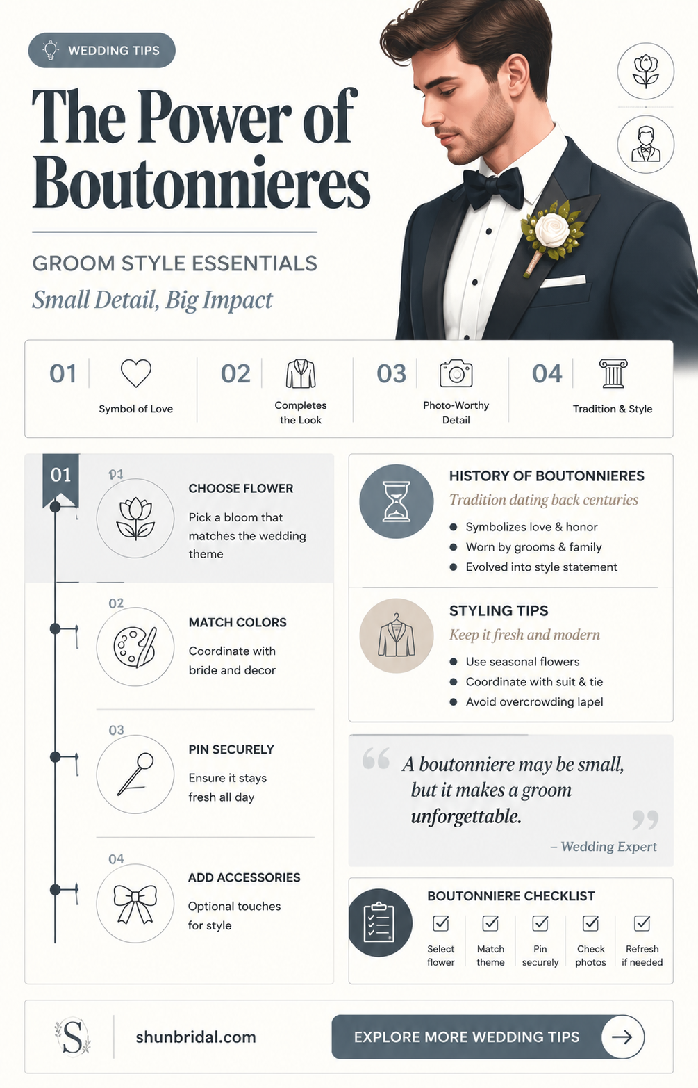 are boutonnieres necessary for wedding