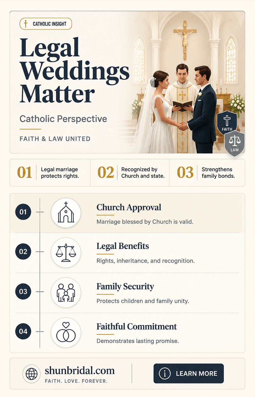are legal weddings required for catholics