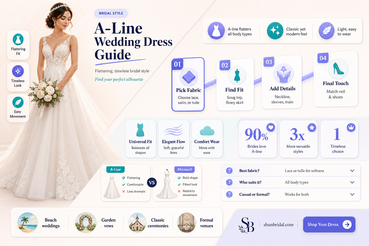 a-line wedding dress style d1757