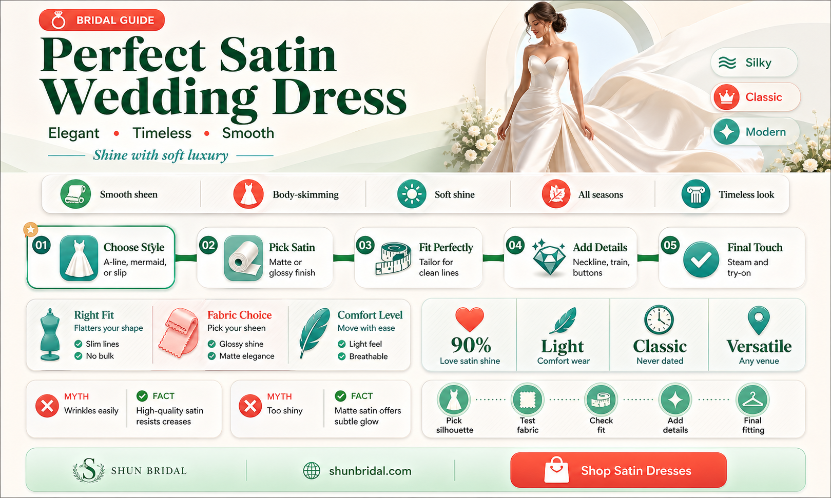 a-line sweetheart court train satin wedding dress