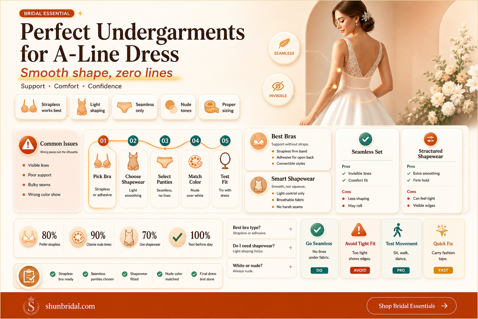 a-line wedding dress undergarments