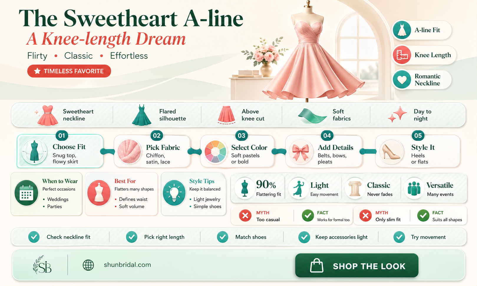 a-line sweetheart knee-length organza wedding dress