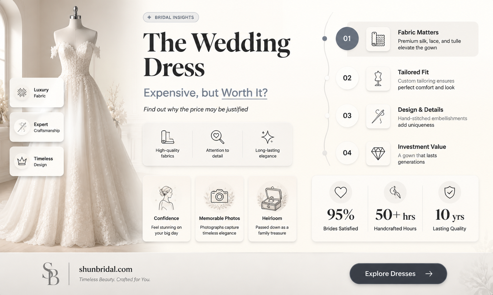 are expensive wedding dresses worth it