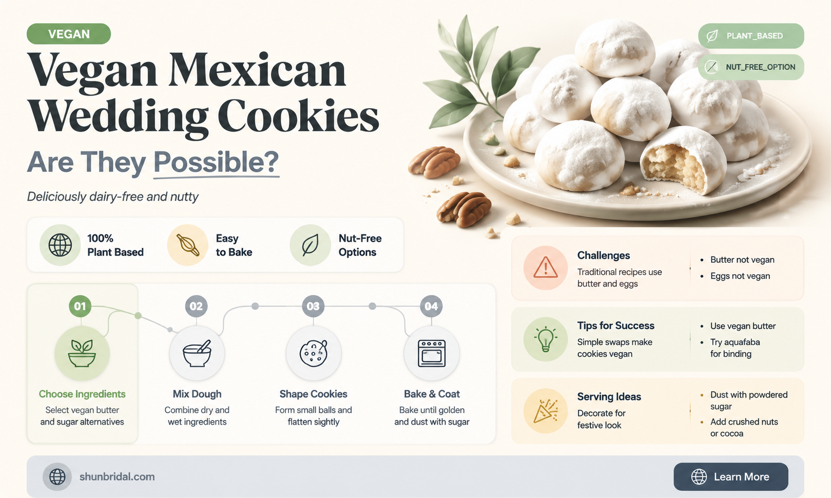 are mexican wedding cookies vegan