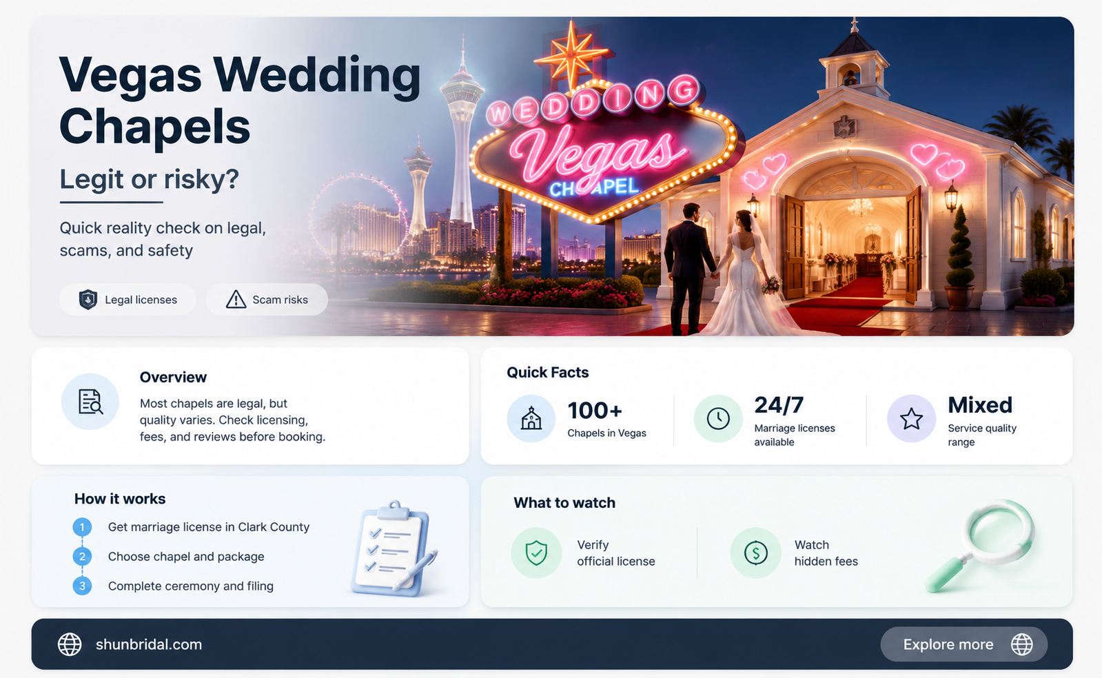 are the wedding chapels in vegas real
