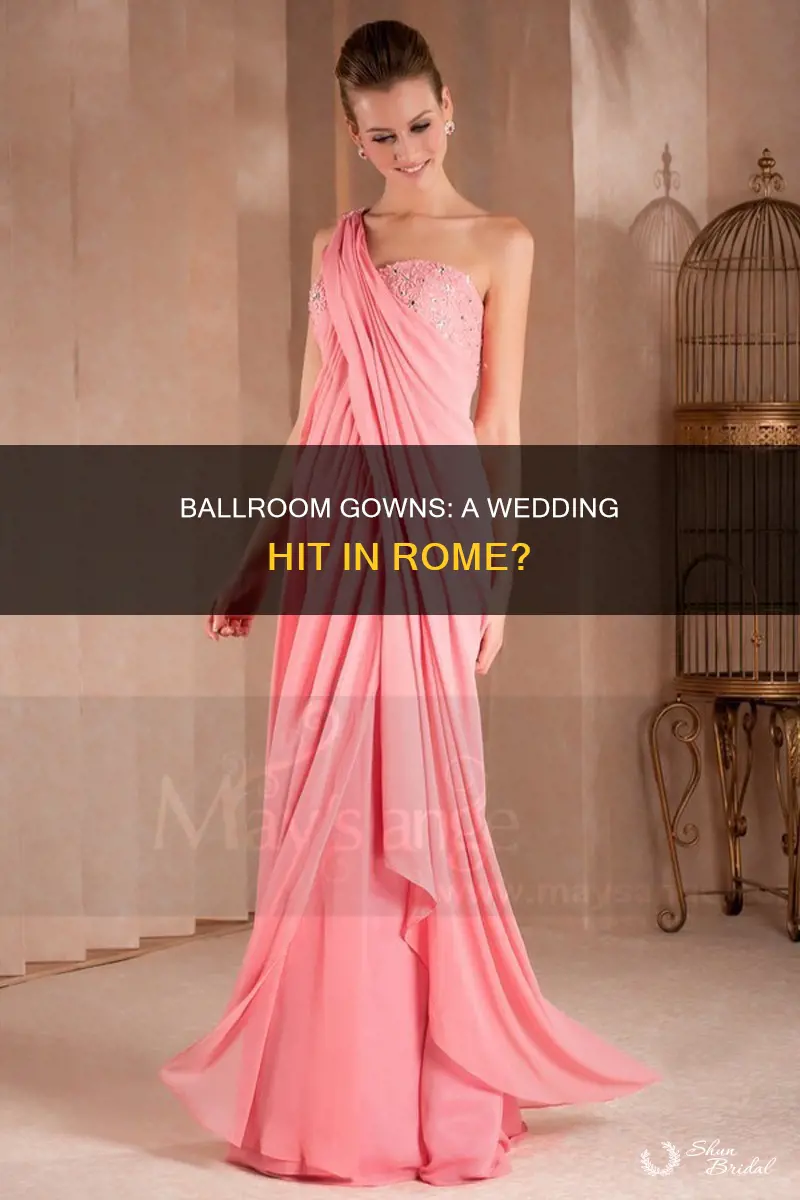 was a ball room dress ok in rome for weddings