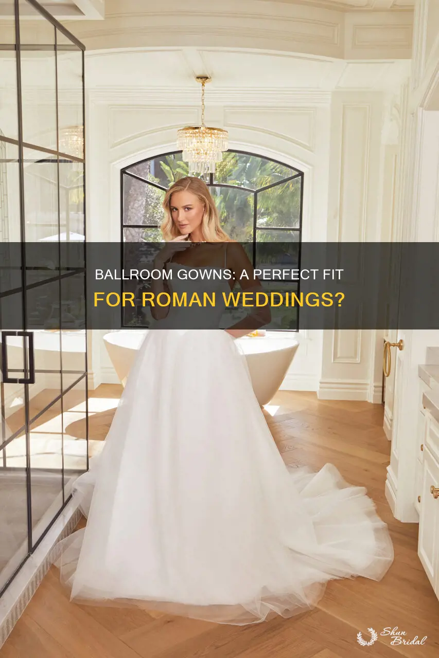 was a ballroom dress ok in rome for weddings
