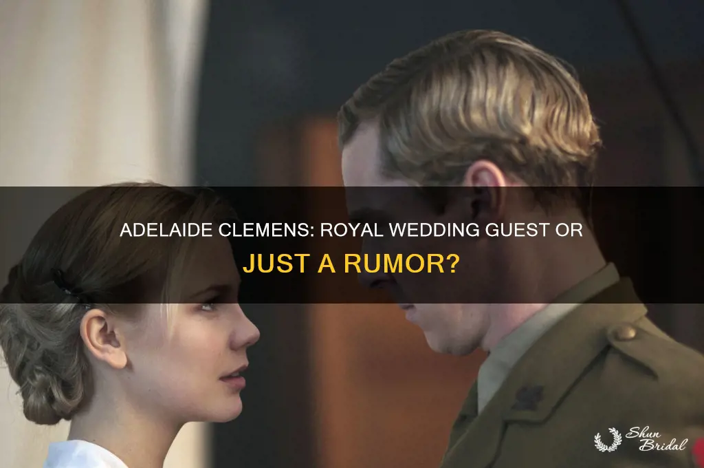 was adelaide clemens at royal wedding