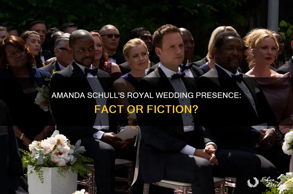 was amanda schull at the royal wedding