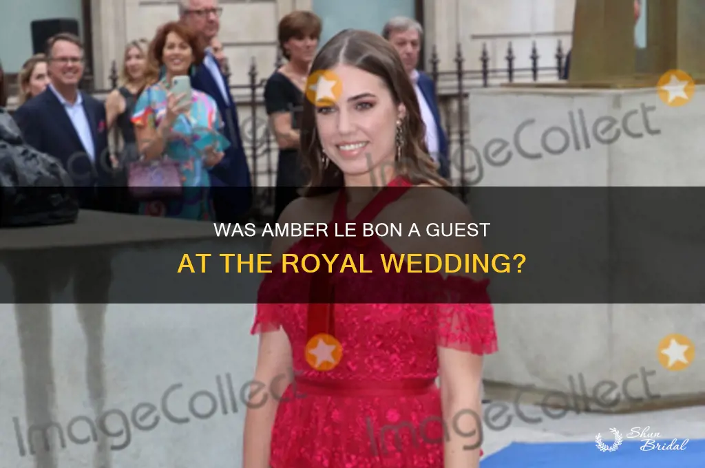 was amber le bon at the royal wedding
