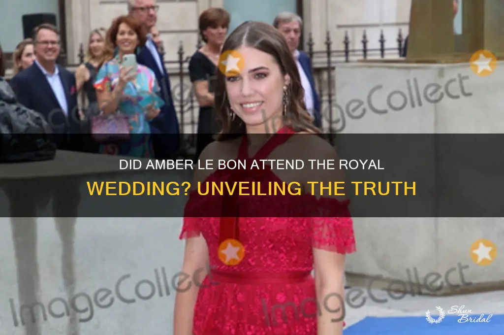 was amber lebon at the royal wedding
