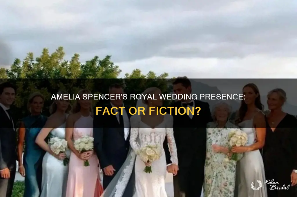 was amelia spencer at royal wedding