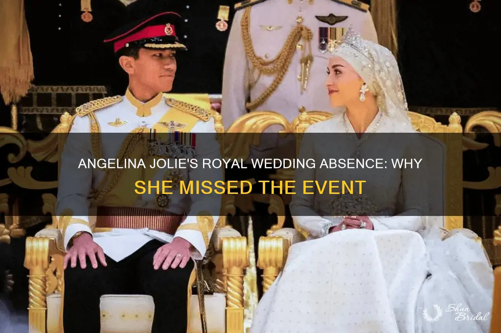 was angelina jolie at the royal wedding