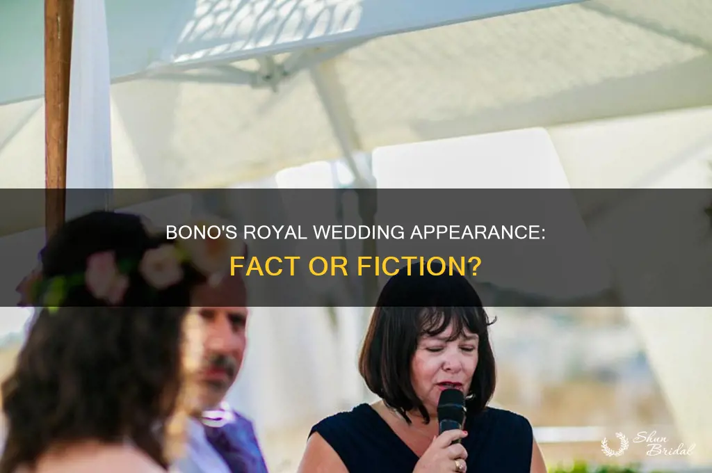 was bono at royal wedding
