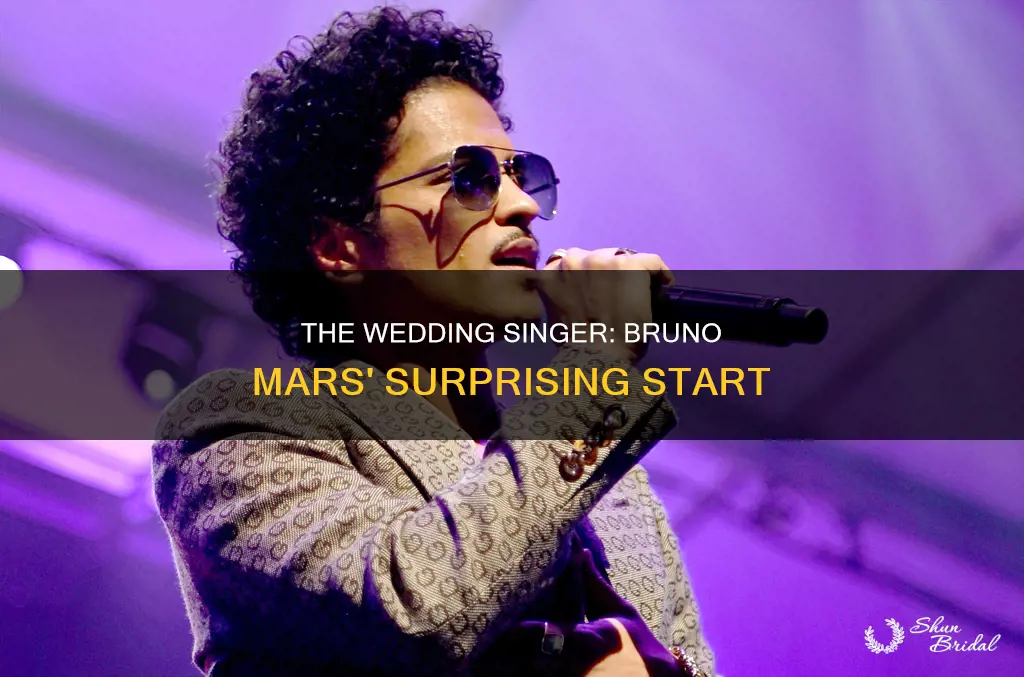was bruno mars a wedding singer