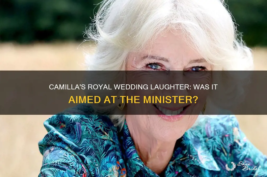 was camilla laughing at the minister at the royal wedding