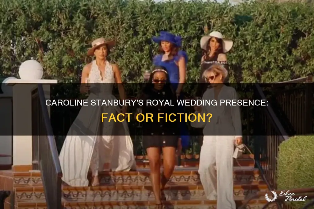 was caroline stanbury at the royal wedding
