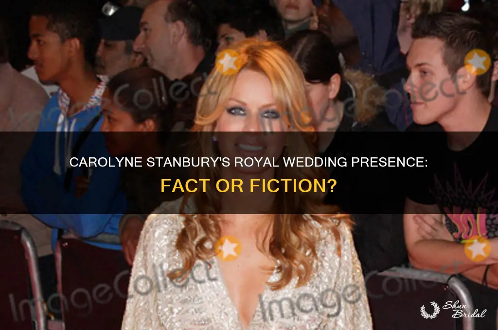 was carolyne stansbury at the royal wedding