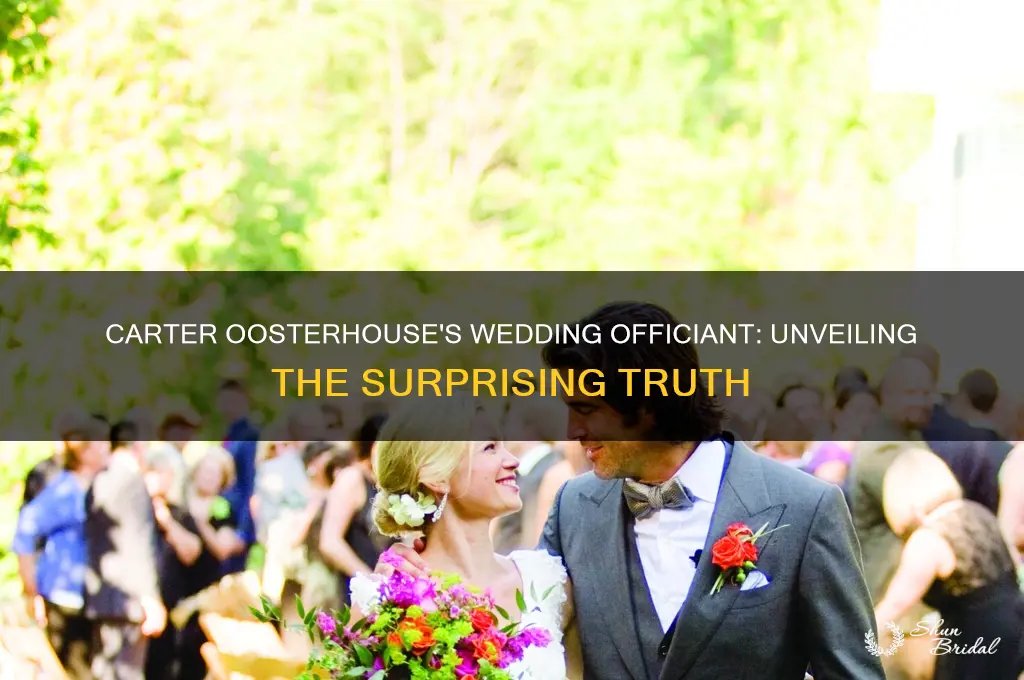 was carter oosterhouse wedding officiant a siche