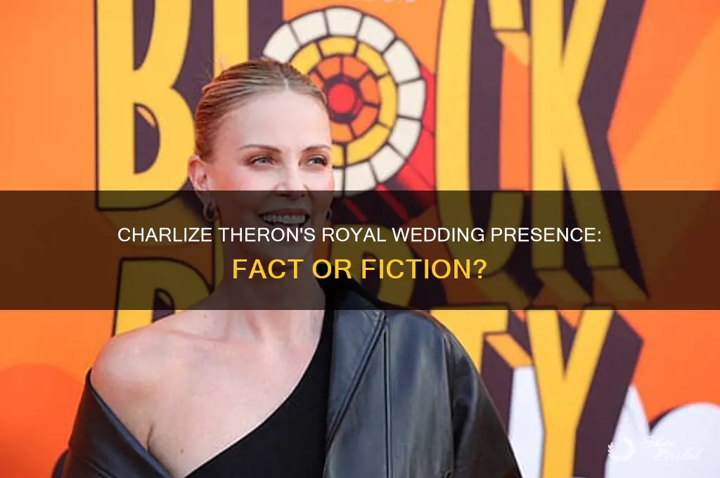 was charlize theron at the royal wedding