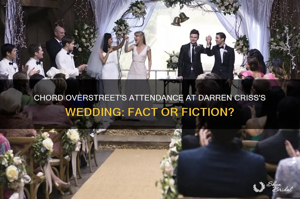 was chord overstreet a guest at darren criss