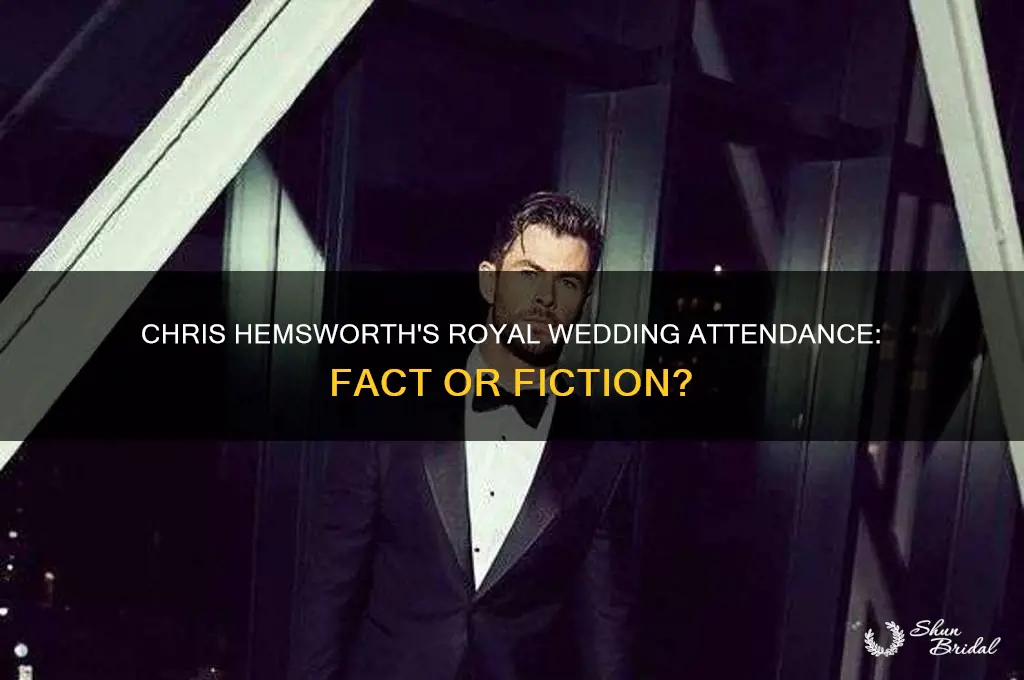 was chris hemsworth at the royal wedding