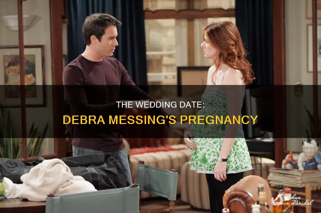 was debra messing pregnant during filming of the wedding date