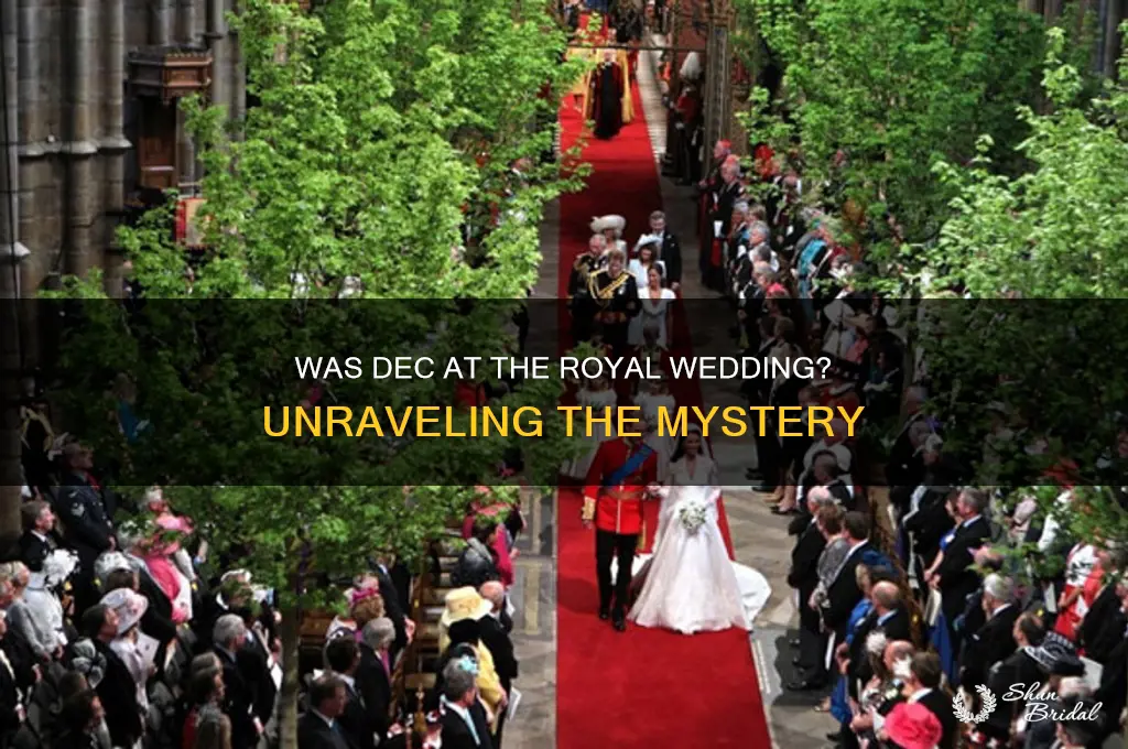 was dec at the royal wedding
