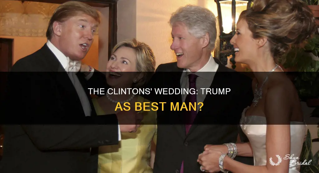 was donald trump the best man at the clinton