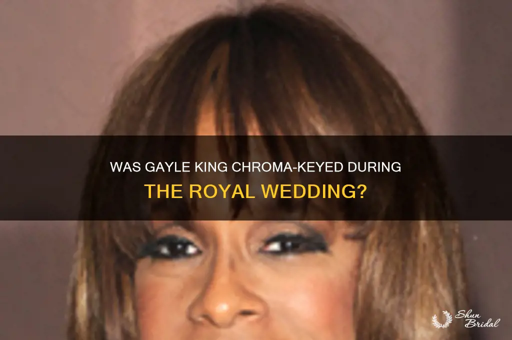 was gayle king chroma-keyed during the royal wedding