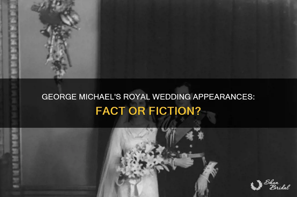 was george michael at any royal weddings