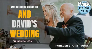 Gwendolyn's Attendance at Christine and David's Wedding