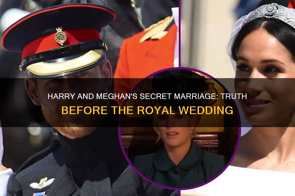 was harry and meghan married before the royal wedding