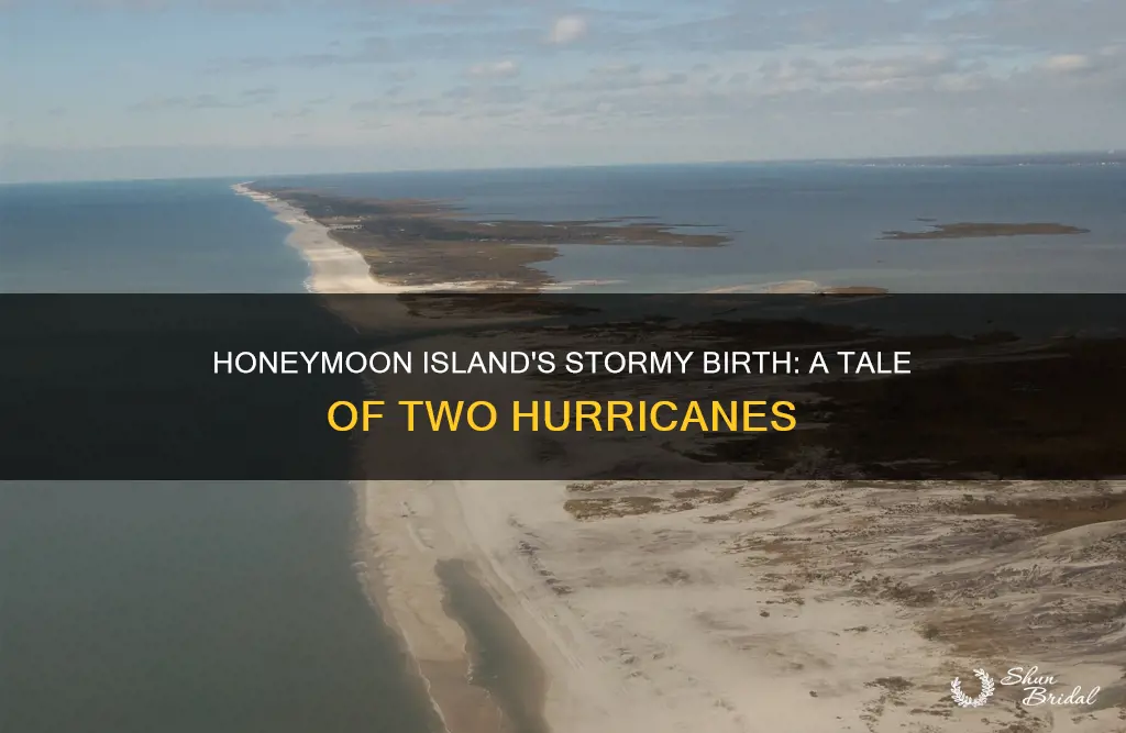 was honeymoon island created by two hurricanes