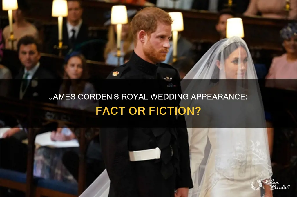 was james corden at the royal wedding