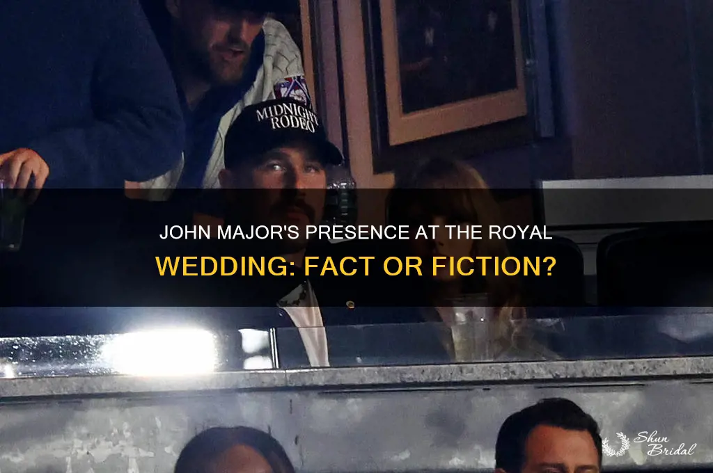 was john major at the royal wedding